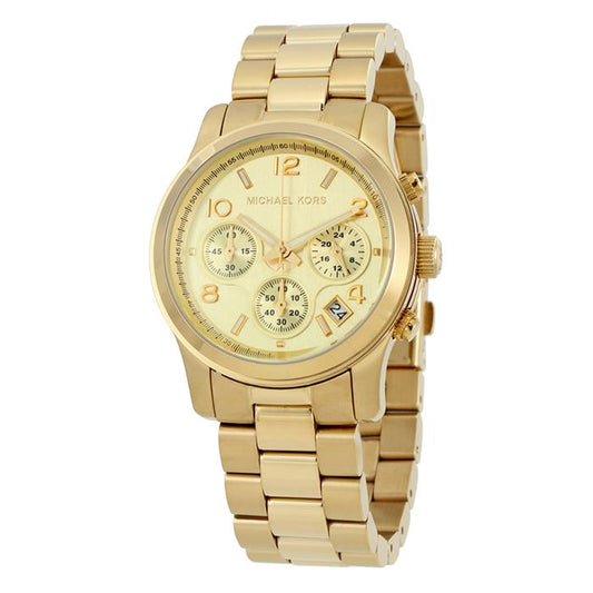 Orologio Donna Michael Kors MK5055 - Acciaio Color Oro Crono - Runway