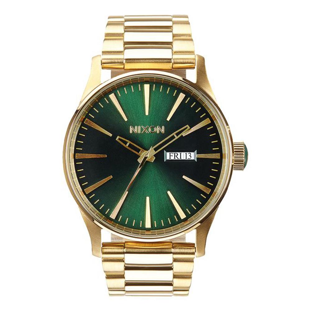 Orologio Uomo Nixon Sentry SS A356-1919 - Acciaio Color Oro e Verde