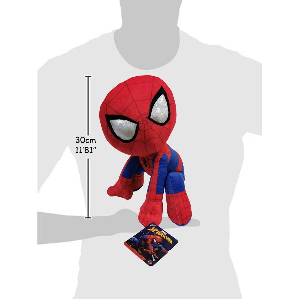 Peluche Spiderman Marvel 30 cm - Accovacciato