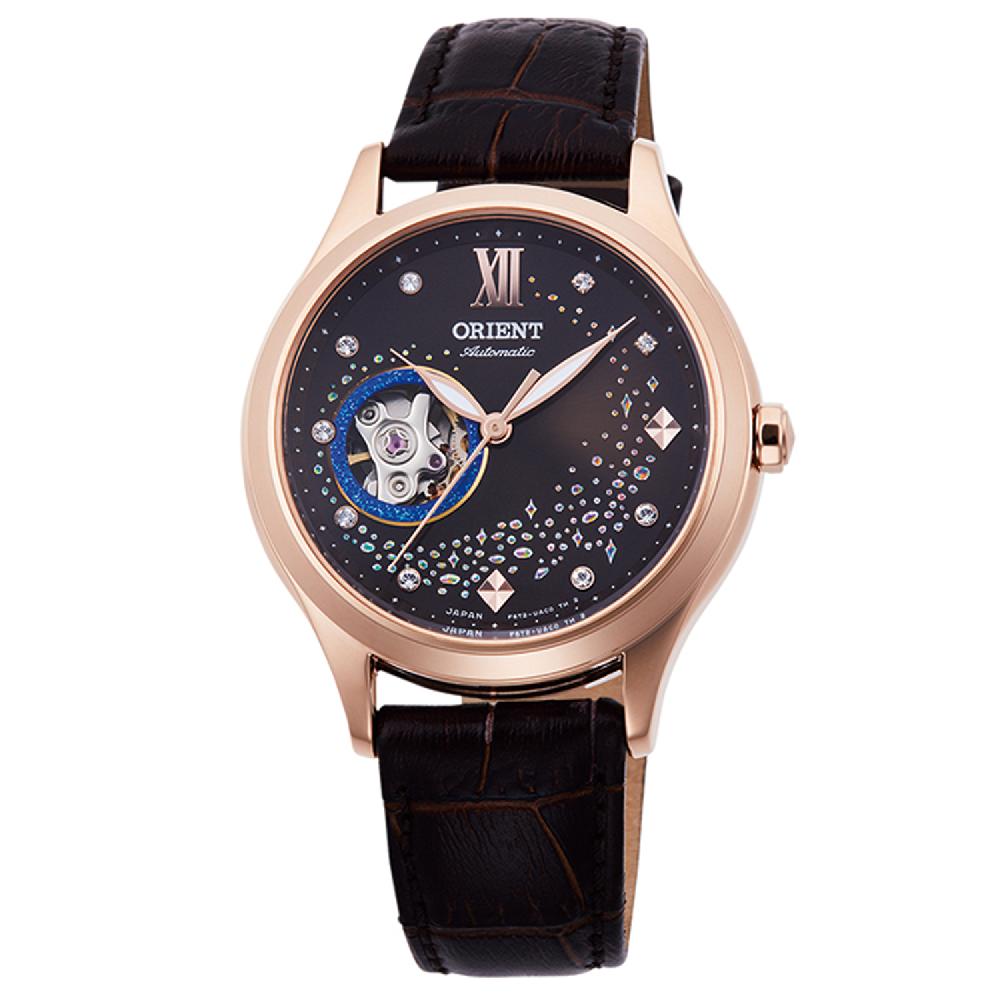 Orologio donna Orient RA-AG0017Y10B-Quadrante con brillantini oro rosa