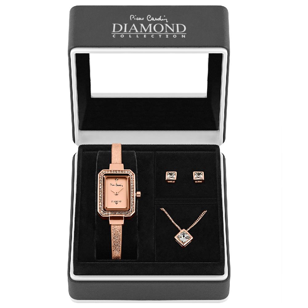 Set regalo Pierre Cardin Orologio donna PCDX7902L3 + collana+orecchini