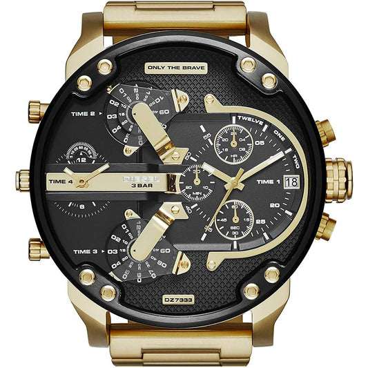 Orologio uomo Diesel Mr Daddy 2.0 DZ7333 - Acciaio Color Oro e Nero