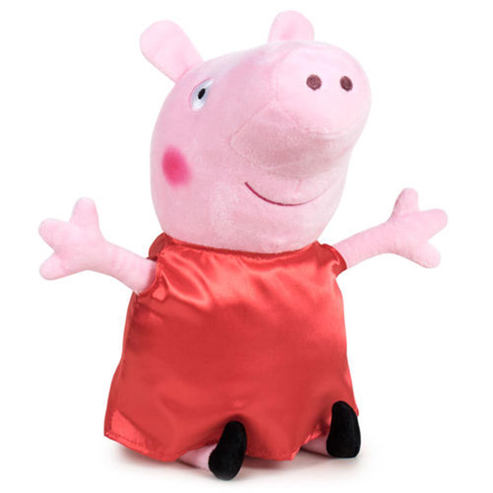 Peluche originale Peppa Pig 20cm Vestito Rosso