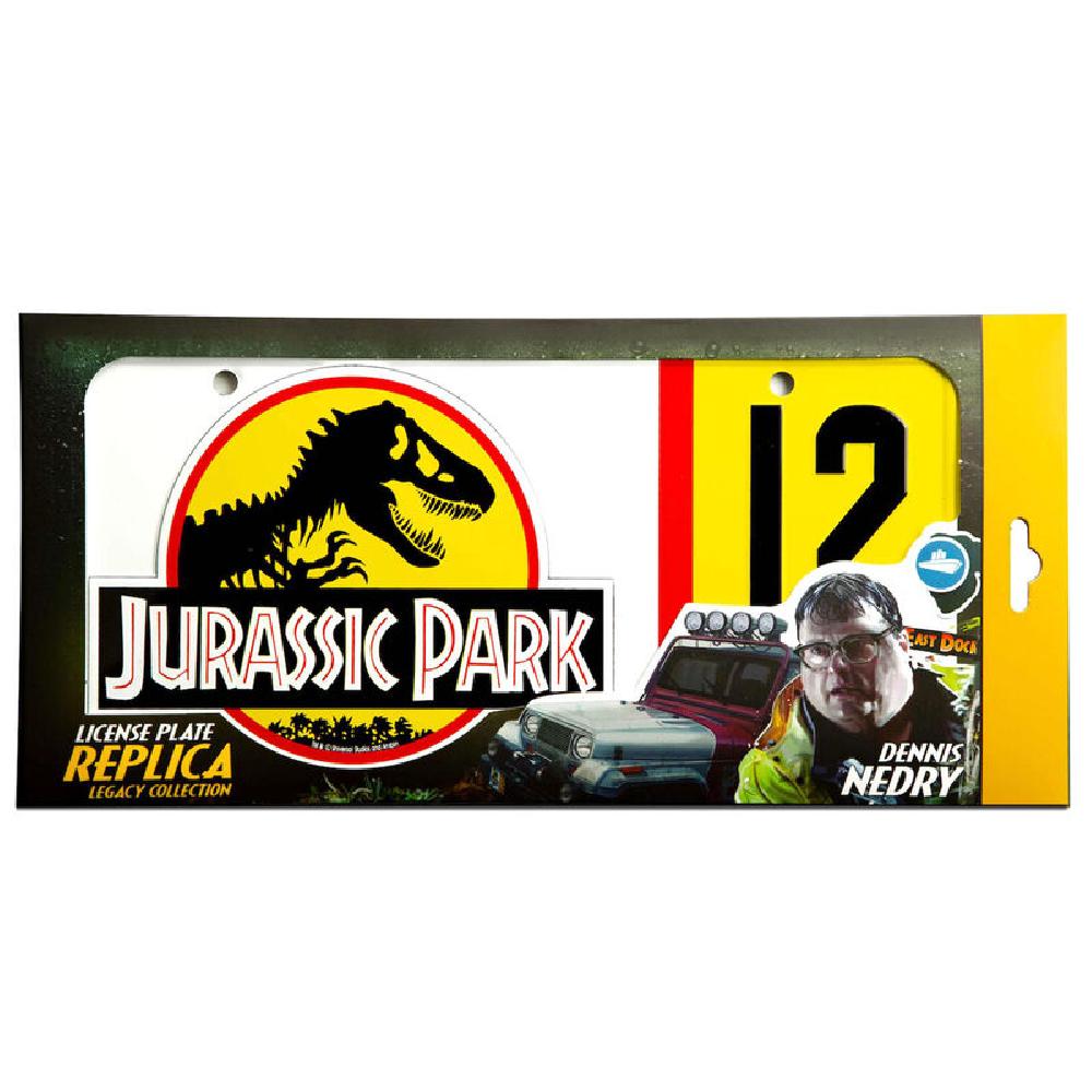 Jurassic Park Dennis Nedry replica della targa