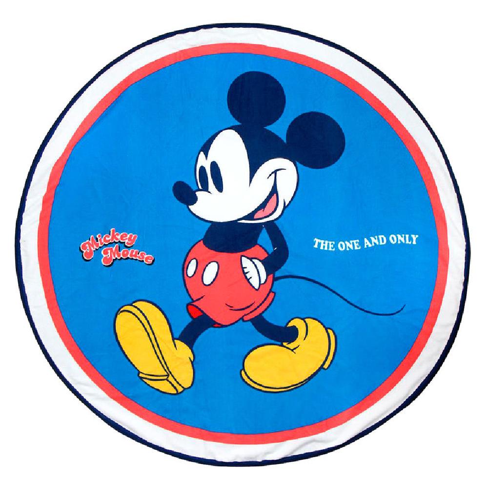 Telo mare tondo Disney Mickey in microfibra