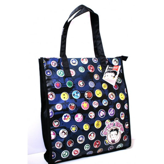 Borsa donna/ragazza Betty Boop Shopping - Colore Nero - 7151