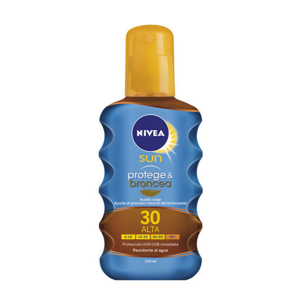 Nivea Sun Spray Solare Protect And Bronze Spf30 200ml