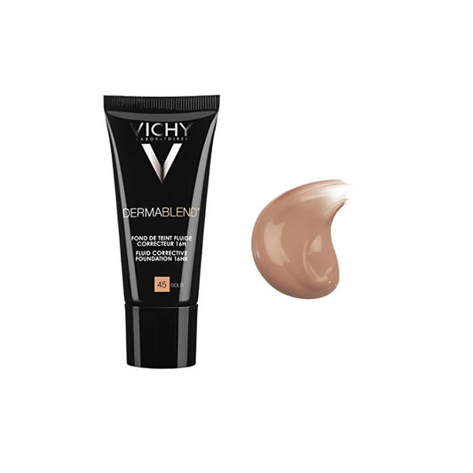 Vichy Dermablend Fondotinta Fluido Correttore 16h 45 Gold 30ml