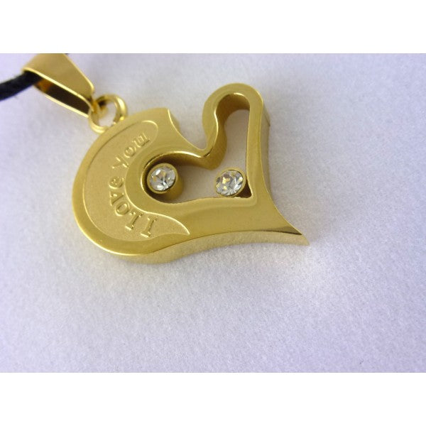 Coppia di collane con con cuore - Colore Argento e Oro