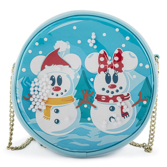 Borsa Loungefly Disney pupazzo di neve Topolino Minnie