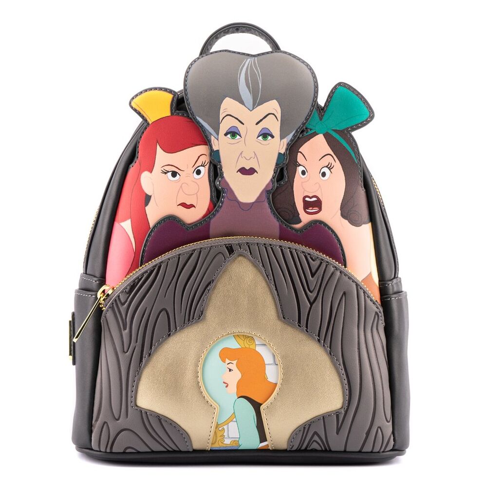 Loungefly Disney Cenerentola Evil Matrigna e Sorellastre Zaino da 26 cm