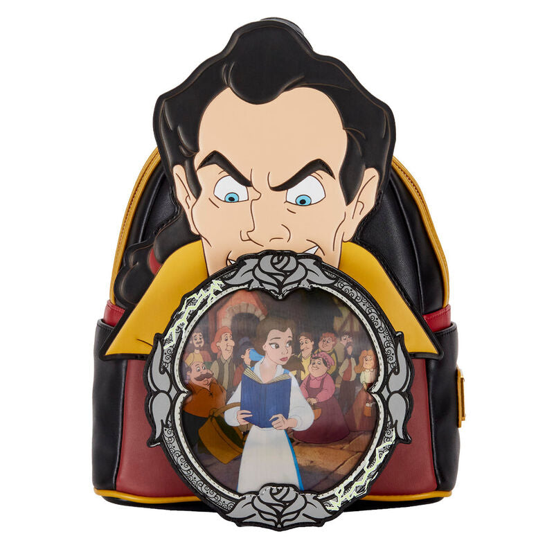 Loungefly Disney La Bella e la Bestia Villains Gaston Scene zaino 26 cm