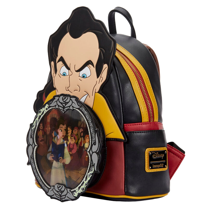 Loungefly Disney La Bella e la Bestia Villains Gaston Scene zaino 26 cm