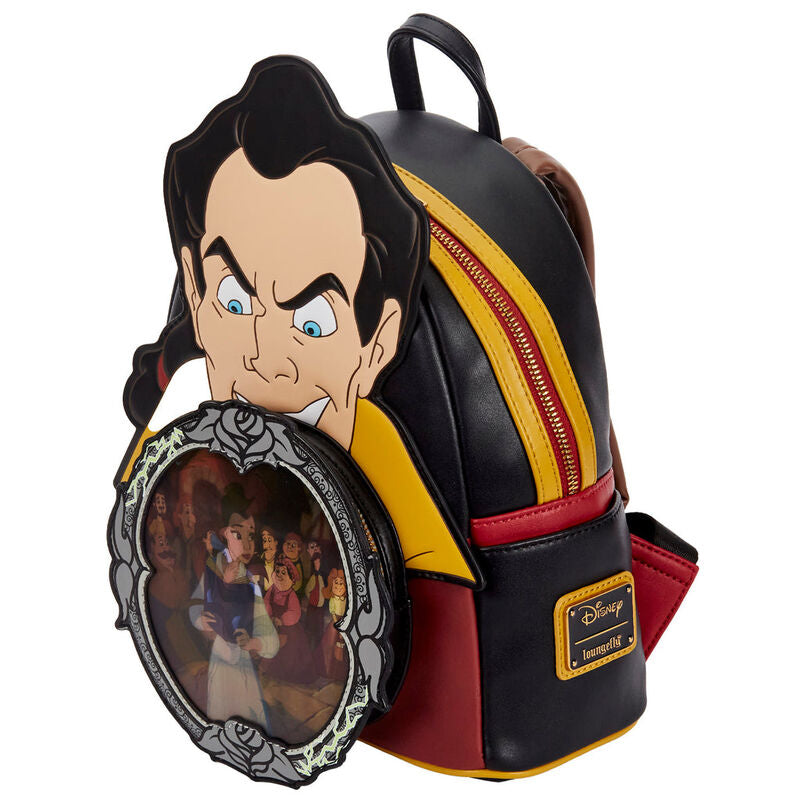 Loungefly Disney La Bella e la Bestia Villains Gaston Scene zaino 26 cm