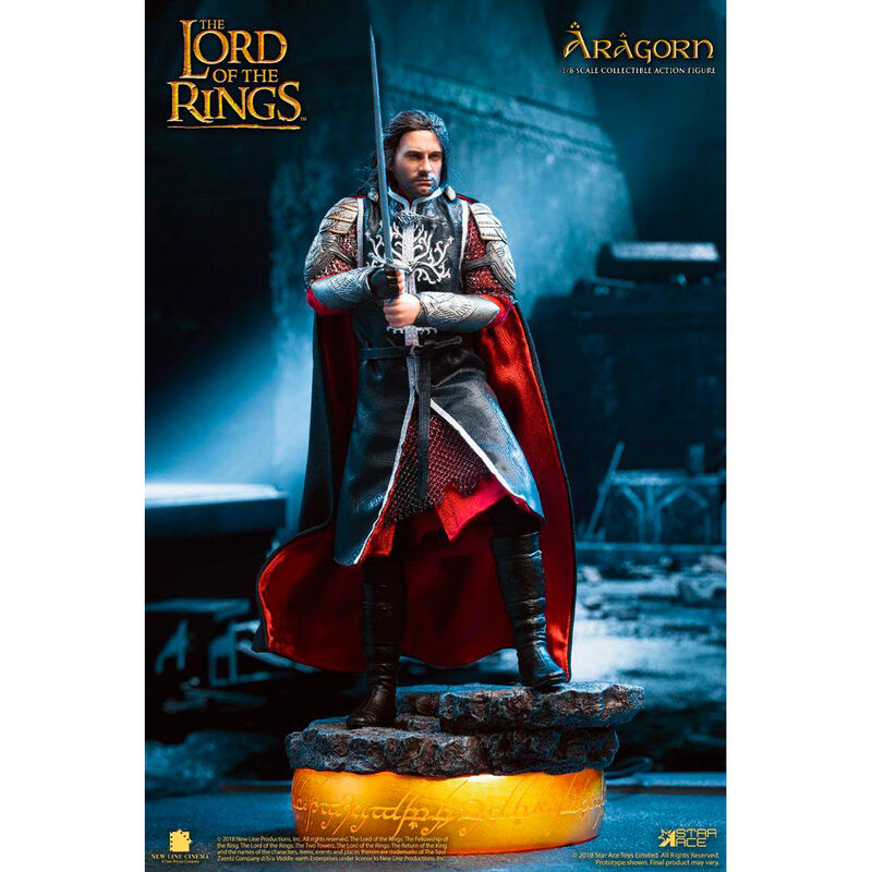 Il Signore degli Anelli Aragorn Deluxe Version Real Master figure 23 cm