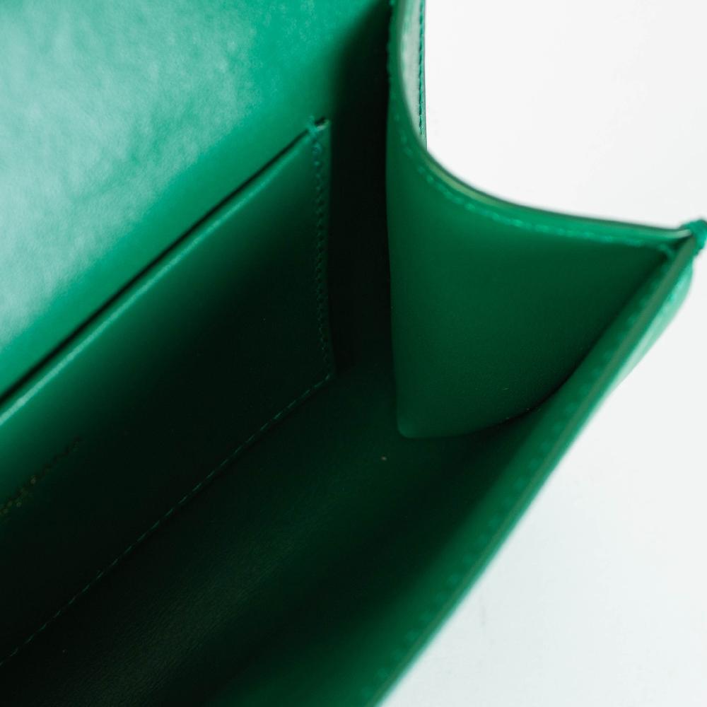 Pochette Devotion in pelle verde - WOMEN