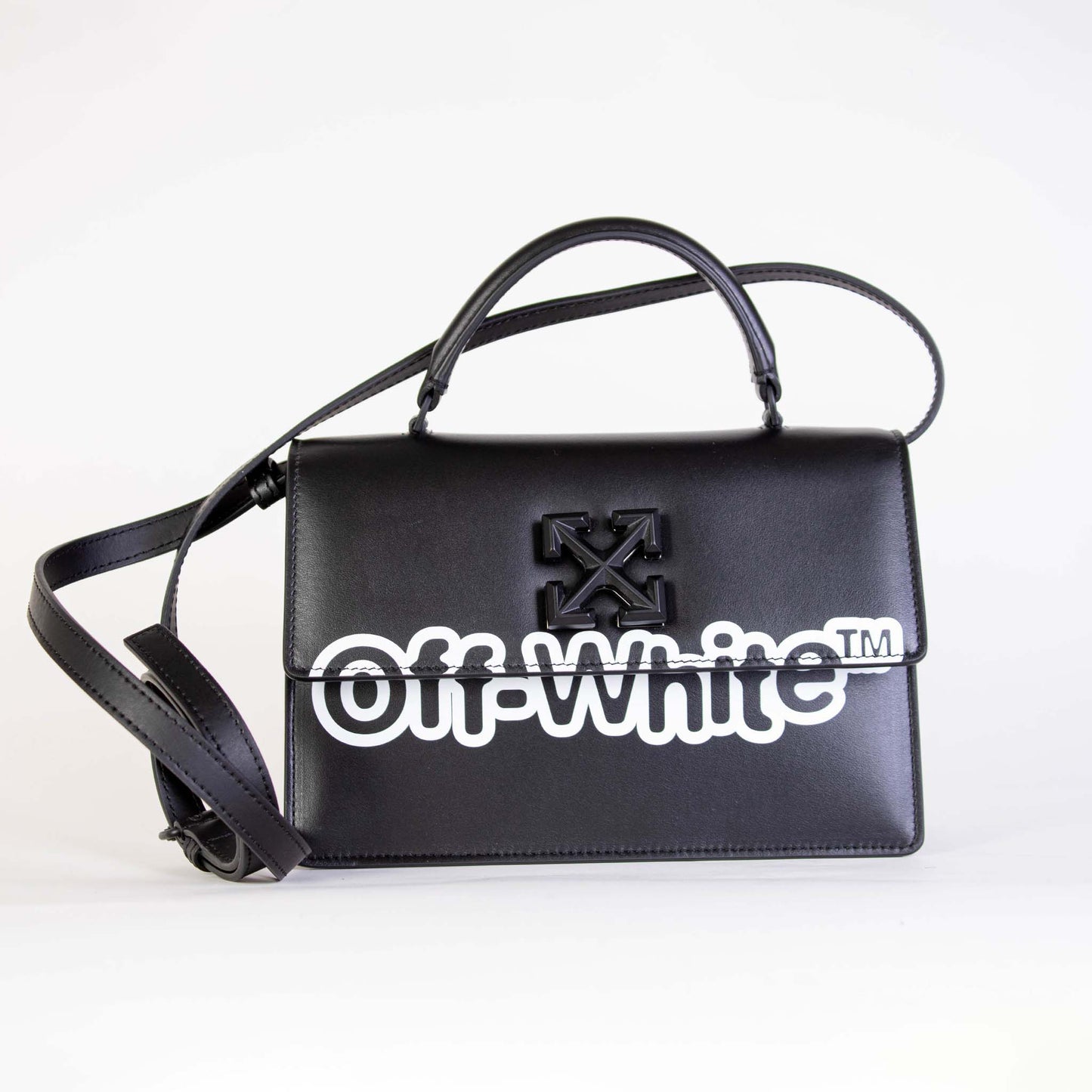 Borsa tote Jitney Off-White in nero - WOMEN